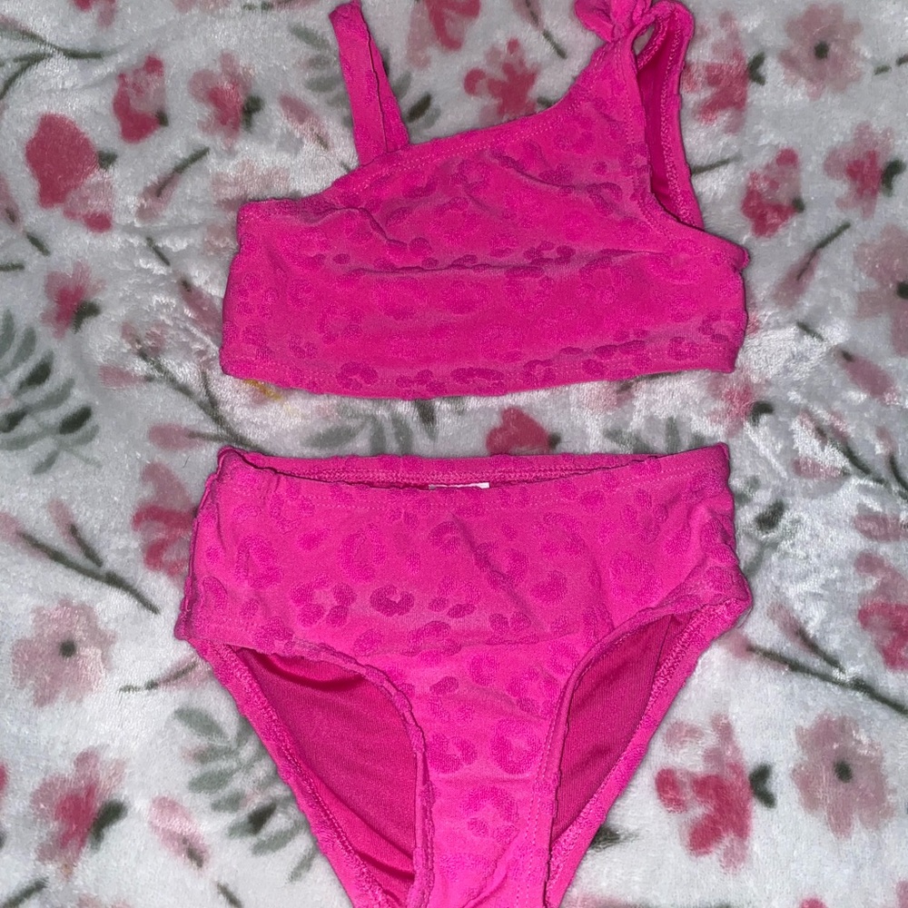 Cat & Jack Pink One-Shoulder Toddler Bikini Set